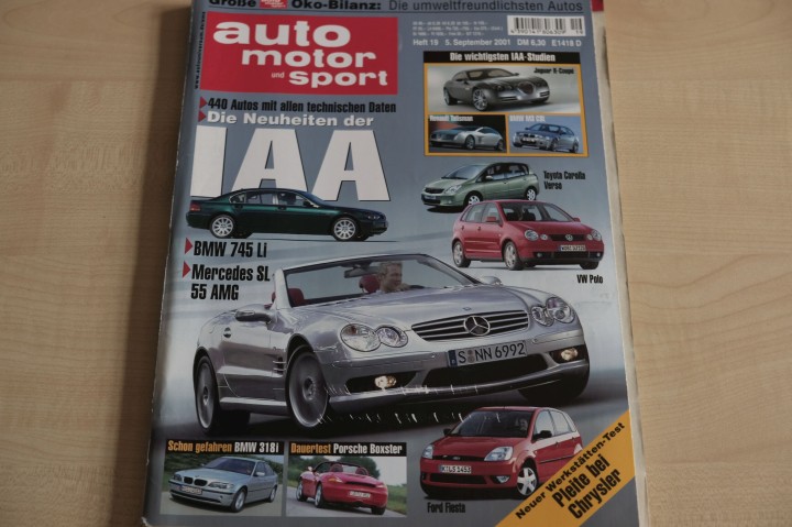 Deckblatt Auto Motor und Sport (19/2001)